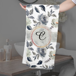 Conjunto De Toalhas Elegância Floral: Um Desenho Deslumbrante em Aquar