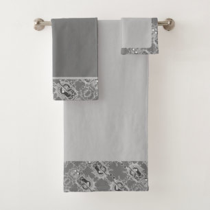 Conjunto De Toalhas Elegante Abstrato Geométrico Gery Var 3