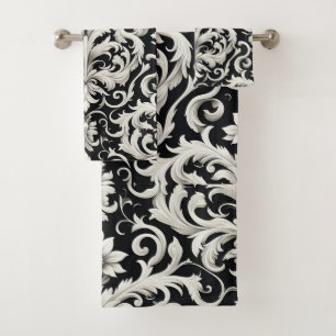 Conjunto De Toalhas Elegante aquosa cor floral decorativa ocular