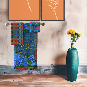 Conjunto De Toalhas Elegante azul-Dourado azul-Rosa cor-de-rosa russa
