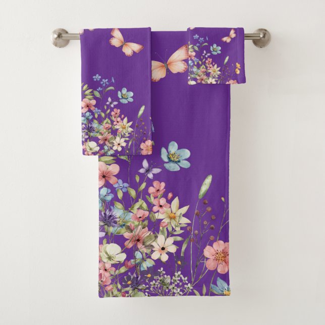Conjunto De Toalhas Elegante Floral Botânico (Insitu)