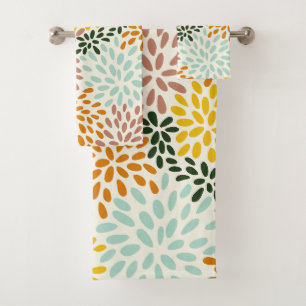 Conjunto De Toalhas Elegante floral decorativo em aquarela chamativo