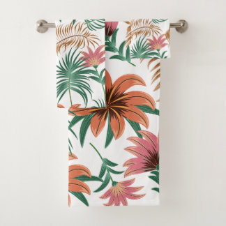 Conjunto De Toalhas Elegante floral decorativo em aquarela chamativo