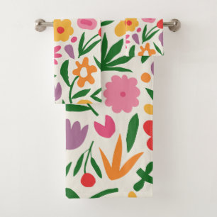 Conjunto De Toalhas Elegante floral decorativo em aquarela chamativo