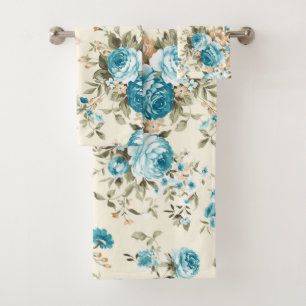 Conjunto De Toalhas Elegante floral decorativo em aquarela chamativo