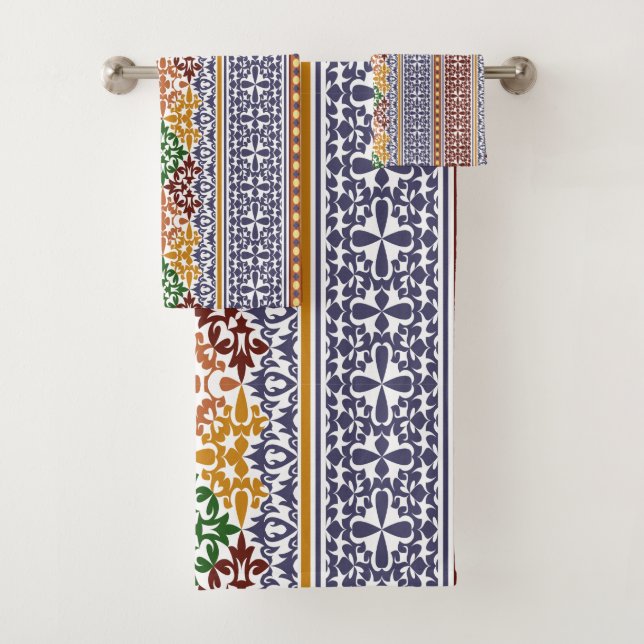 Conjunto De Toalhas elegante padrão étnico (Insitu)