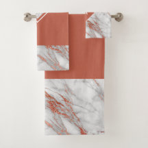 Elegante Rosa Dourado Cobre e Mármore Branco |Mono