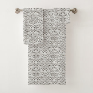 Conjunto De Toalhas Elegante Vintage Lace