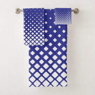 Conjunto De Toalhas Elegantes Diamantes Brancos em Gradiente Abstrato