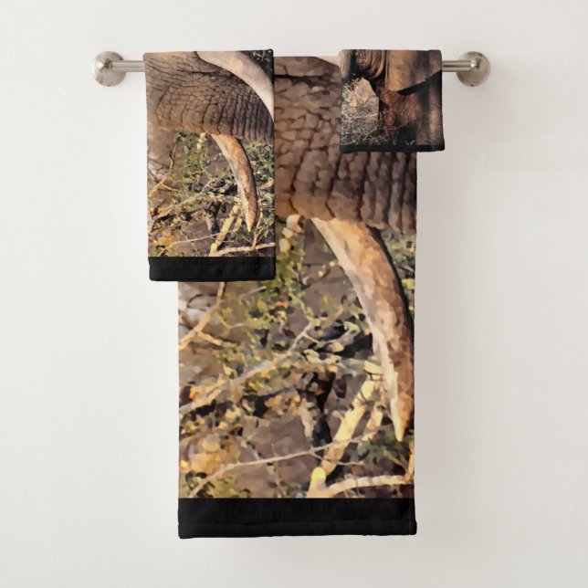 Conjunto De Toalhas Elphant Lovers (Insitu)