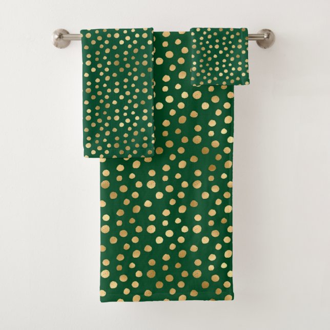 Conjunto De Toalhas Emerald e Dourado Safari Series Design 11 (Insitu)
