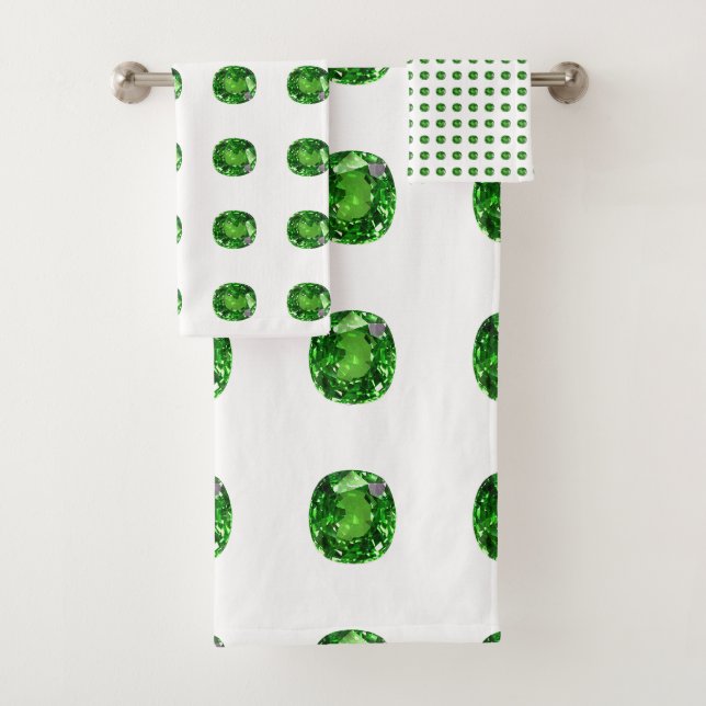 Conjunto De Toalhas Emerald Gemstone, Verde (Insitu)