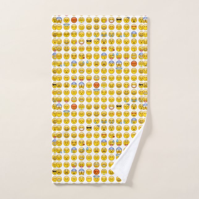 Conjunto De Toalhas emoji (Toalha de mão)
