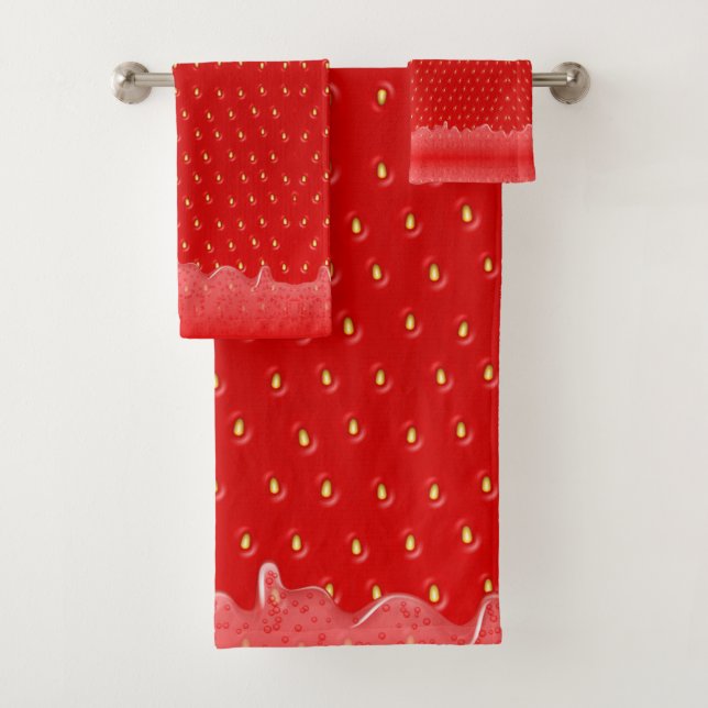 Conjunto De Toalhas Emperramento de Fruta líquida com textura de moran (Insitu)