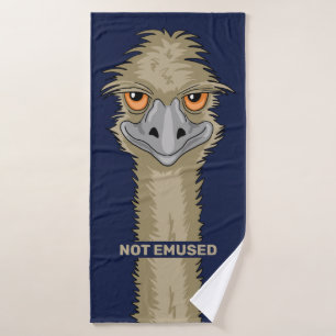 Conjunto De Toalhas Emu Pun Engraçado Não Embutido
