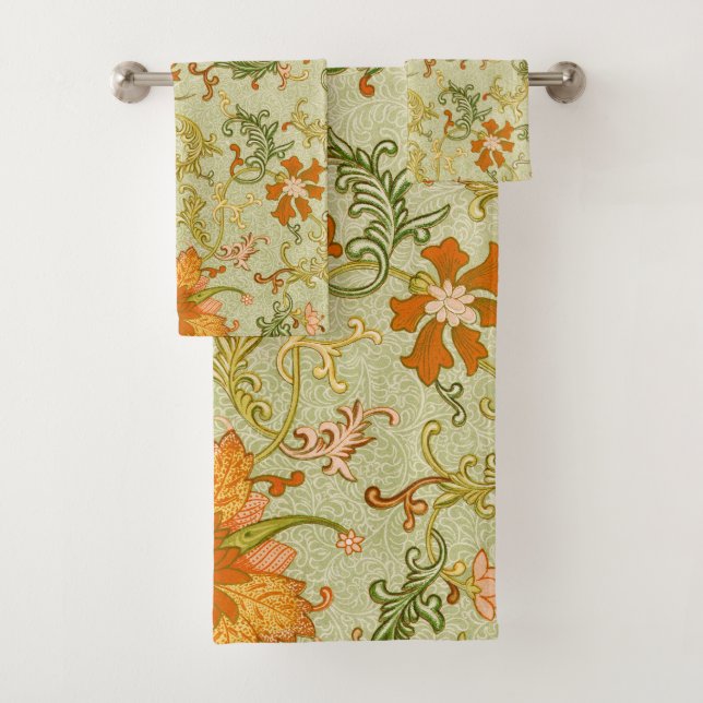 Conjunto De Toalhas Enfeite Antigo Chinês Jones Flores (Insitu)
