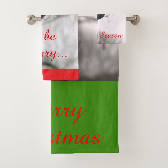 Conjunto De Toalhas Enfeites Festivos de Natal  (Insitu)