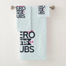 Conjunto De Toalhas Enfermeira incrível dizendo tipografia