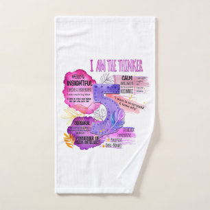 Conjunto De Toalhas Enneagram Tipo 5 - Eu Sou O Pensador