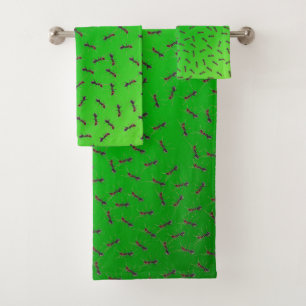 Conjunto De Toalhas Enxame De Formigas Verdes,