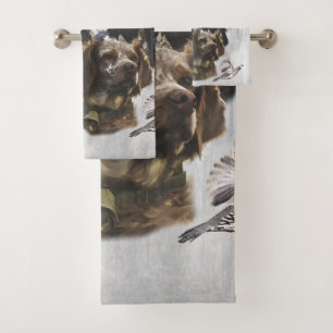 Conjunto De Toalhas Epagneul Breton, Bretanha Spaniel