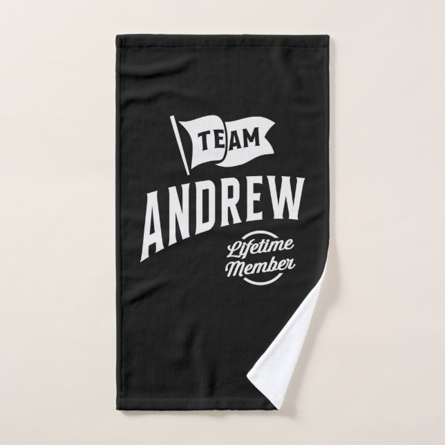 Conjunto De Toalhas Equipe Andrew Lifetime Membro (Toalha de mão)