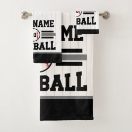 Conjunto De Toalhas Equipe de NOME Personalizada do Jogador de Basebal