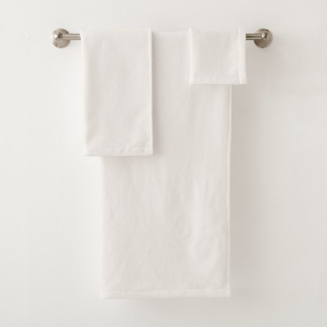 Conjunto De Toalhas esbranquiçado, branco-leite, branco-quente (Insitu)