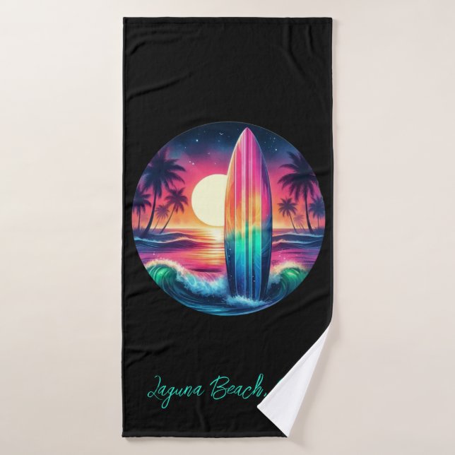 Conjunto De Toalhas Escape do surfboard (Toalha de Banho)