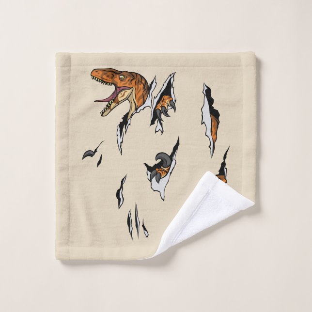Conjunto De Toalhas Escape do Velociraptor (Pano de lavar)