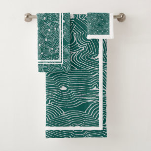 Conjunto De Toalhas Escolha qualquer gíria de Abstrato de Fazenda de d
