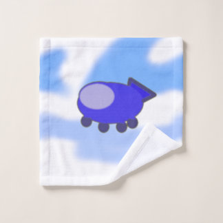 Conjunto De Toalhas Espachante azul-esbranquiçado em nuvens azuis fran
