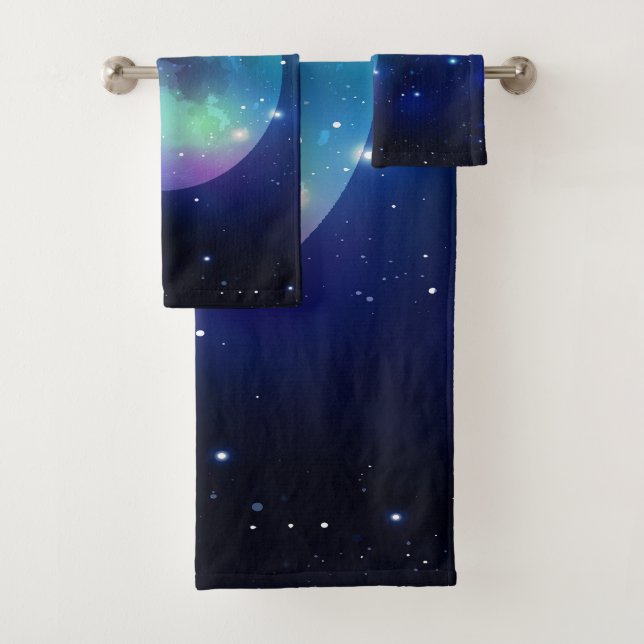 Conjunto De Toalhas Espaço externo e estrelas (Insitu)