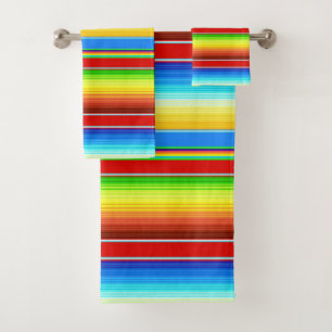 Conjunto De Toalhas Espanhol tradicional geral mexicano vibrante