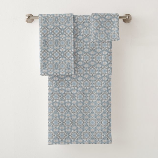 Conjunto De Toalhas Espelho Azul  (Insitu)