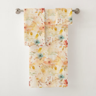 Conjunto De Toalhas Espírito Floral Pastel Livre