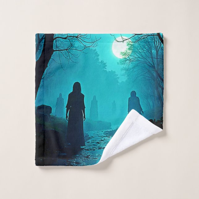 Conjunto De Toalhas Espíritos da Floresta Moonlight Encantada (Pano de lavar)