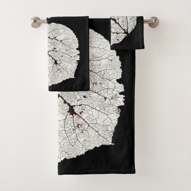Conjunto De Toalhas Esqueleto 1 da folha de Aspen (Insitu)