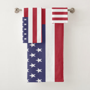 Conjunto De Toalhas Estados Unidos da América Bandeira Americana