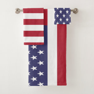 Conjunto De Toalhas Estados Unidos da América Bandeira Americana
