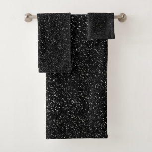 Conjunto De Toalhas Estilo de Pedra Negra Moderna - Espaço-