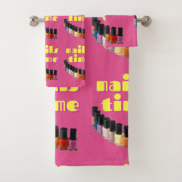 Conjunto De Toalhas estilo decorativo de salão do unhas