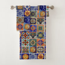 Estilo Sudoeste Talavera Azulejo Banheiro Colorido