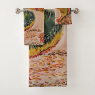Conjunto De Toalhas Estrada florestal de enrolamento