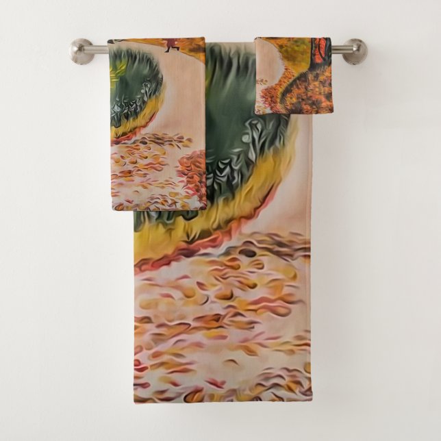 Conjunto De Toalhas Estrada florestal de enrolamento (Insitu)