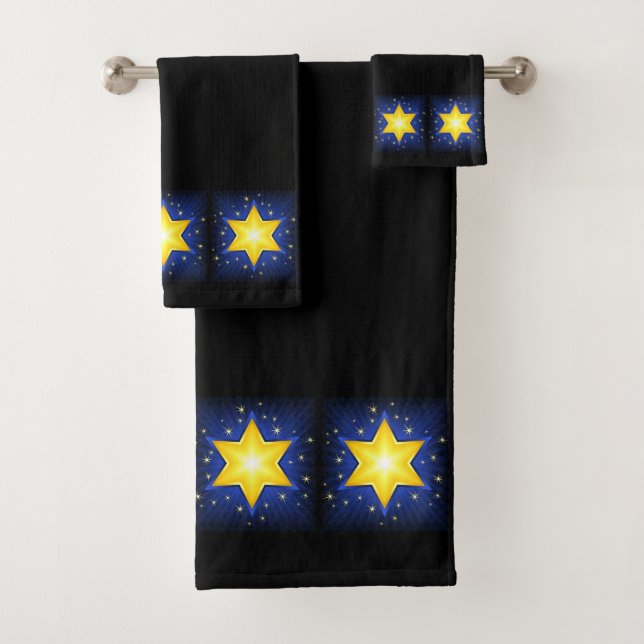 Conjunto De Toalhas Estrela de David (Insitu)