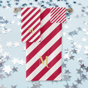 Conjunto De Toalhas Estrelas Azuis Vermelhas, Patrióticas, Monogramas