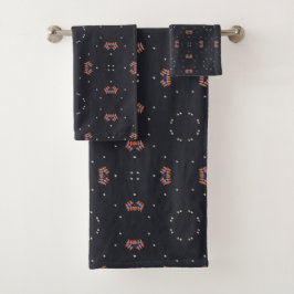 Conjunto De Toalhas Estrelas e Padrão de Espaçonave Única