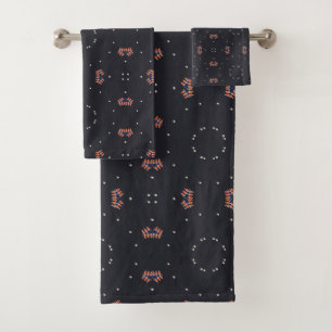 Conjunto De Toalhas Estrelas e Padrão de Espaçonave Única