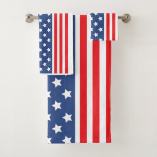 Conjunto De Toalhas Estrelas e Stripes Patriotas